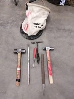 Qty Of Assorted Hand Tools C/w Kuny Bag
