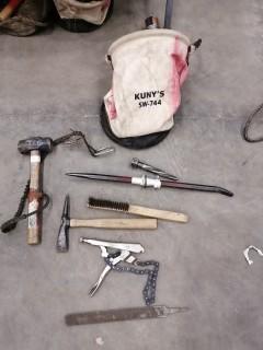 Qty Of Assorted Hand Tools C/w Kuny Bag