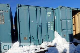 Skidded 20' Sea Container. 