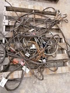 Qty Of Assorted Size Cable Slings