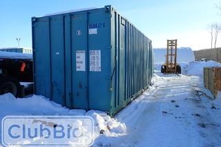 Skidded 20' Sea Container. 