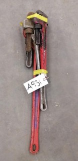 Qty Of (3) Assorted Size Pipe Wrenches