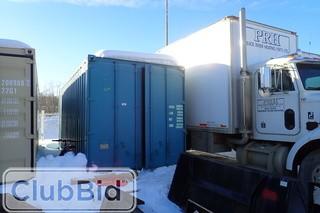 Skidded 20' Sea Container. 