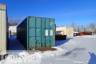 Skidded 40' Sea Container. 