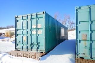 Skidded 40' Sea Container. 