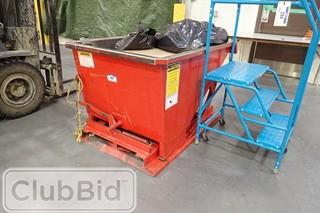 Self Tipping Forklift Dump Bin.