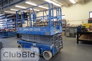 Genie GS-2646 Electric Scissor Lift. Showing 639hrs. 