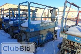 Genie GS-2032 Electric Scissor Lift. Showing 523hrs. 