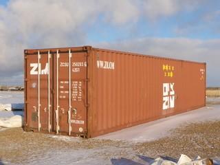2004 Zim 8ft X 40ft Storage Container. SN ZSU2502034 *Note: Buyer Responsible For Load Out*