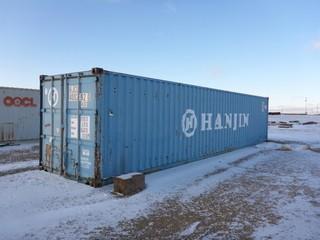 1999 Hanjin 8ft X 40ft Storage Container C/w Shelving. SN HJCU4002920 *Note: Buyer Responsible For Load Out*
