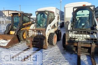 2001 Bobcat 773 Turbo Skid Steer. Kubota  V2003T-EB Diesel Engine. 10.00x16.5 Tires. Auxiliary Hydraulics. Fork Attachments. Showing 6,689hrs. SN 519020803.