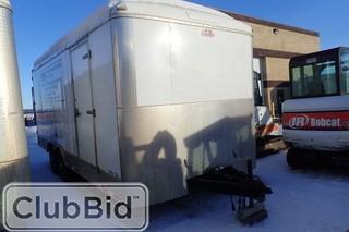 2012 Forest River 20' Tandem Axle Enclosed Trailer. Man Door. Window. Drop Gate. SN 5NHUBLV23CT436476.