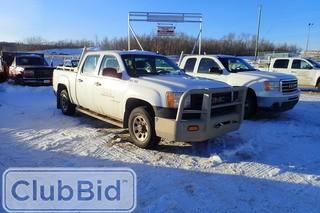 2013 GMC Sierra 1500 Work Truck 4x4 Crew Cab Pickup Truck. Gas Engine. Automatic Transmission. Oilfield Bumper. Headache Rack. Showing 107,154kms. Unit PRH 144. SN 3GTP2TEA0DG327558.