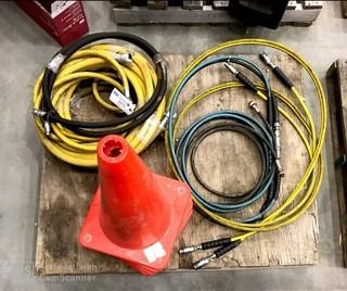 Qty Of Assorted Hoses And Pylons