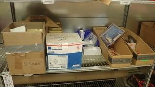 Contents Of Shelf Includes: Miller Flow Meter Regulators And Misc Supplies