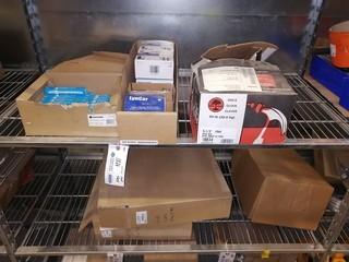 Qty Of Nails, Halogen Lamps, Eye Wash Station And Misc Supplies