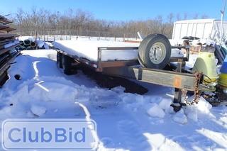 2007 RT Trailers Deckover 20' Tandem Axle Flatdeck Trailer. SN 2R9DS72D97W682474.