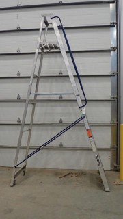 10ft Louisville Rolling Step Ladder