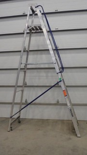 10ft Louisville Rolling Step Ladder