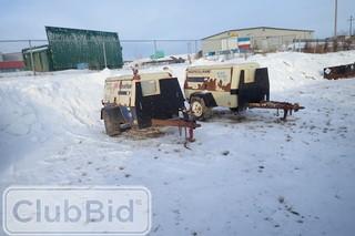 Ingersoll Rand 185 Portable Pintle Hitch Genset. Showing 325hrs. 