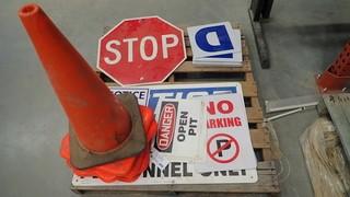 Qty Of Signs And Pylons