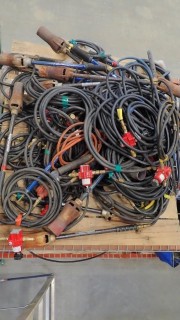 Qty Of Tiger Torches And Misc Cable
