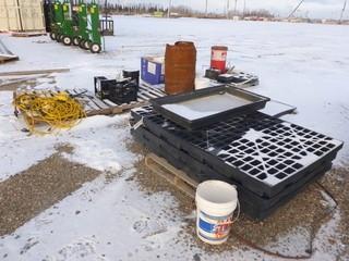 Qty Of Spill Trays And (4) Pallets Of Misc Supplies