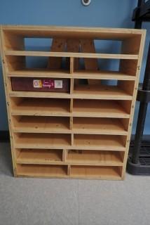 15-Compartment Wood Storage Unit