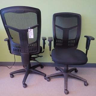 (2) Cloth Task Chairs
