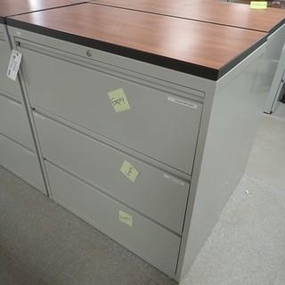 3-Drawer Metal Filing Cabinet
