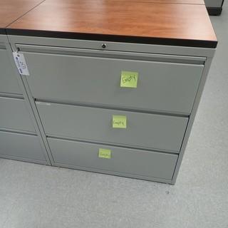 3-Drawer Metal Filing Cabinet