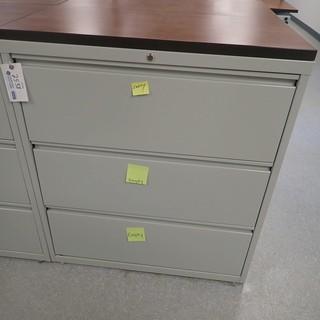 3-Drawer Metal Filing Cabinet