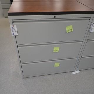 3-Drawer Metal Filing Cabinet