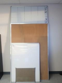 Qty Of Cork Boards And White Boards