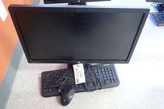 HP Elite Display E231I Monitor C/w Keyboard And Mouse