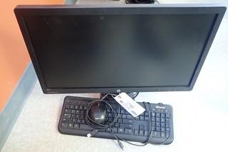 HP Elite Display E231I Monitor C/w Keyboard And Mouse