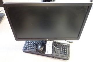 HP Elite Display E231I Monitor C/w Keyboard And Mouse