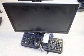 HP Elite Display E231I Monitor C/w Keyboard And Mouse