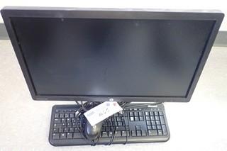 HP Elite Display E231I Monitor C/w Keyboard And Mouse
