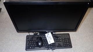 HP Elite Display E231I Monitor C/w Keyboard And Mouse