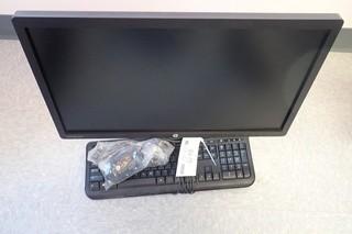 HP Elite Display E231I Monitor C/w Keyboard And Mouse
