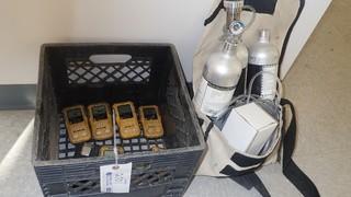 BW Clip 4 H2S Detectors C/w Compressed Gas Cylinders And Misc Supplies