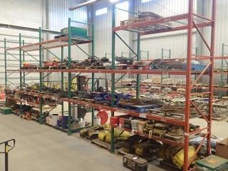 5-Section Metal Pallet Racking *Note: Contents Not Included, Item Cannot Be Removed Until December 18th Unless Mutually Agreed Upon, Buyer Responsible For Load Out*