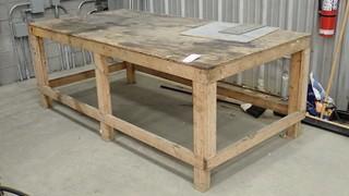 4ft X 8ft Wood Work Bench