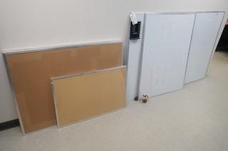 Qty Of Cork And White Boards