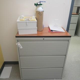 3-Drawer Filing Cabinet C/w First Aid Supplies