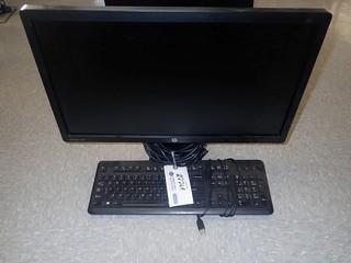 HP Elite Display E23li Monitor C/w Keyboard