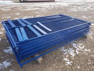 Qty Of (20) Panels Of 10ft X 6ft Construction Fence *Unused*