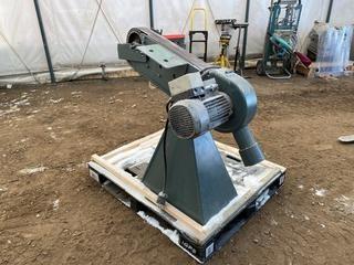 Industrial 4x48" Belt Sander 3 Phase Grey.