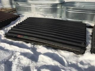Lot of Ondura Corrugated Panels. (Black)